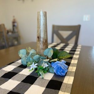 Wooden tea light candle holder!